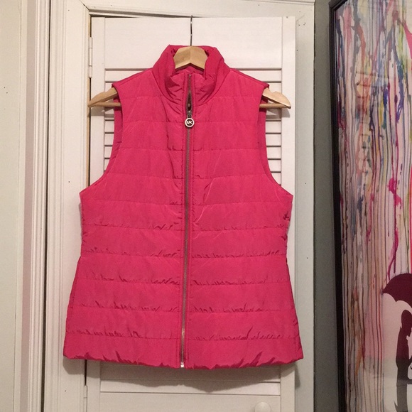 michael kors vest mens silver